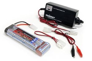 Combo: Tenergy Smart Universal Charger for NiMH/NiCD Battery Packs(6v - 12v) + Tenergy NiMH 3800mAh 8.4V 7S Flat Battery w/ Tamiya Connector