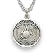 3/4" Sterling Silver Marines Medal, St. Michael on Back on 20" chain