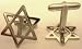 Messianic Star of David Jews for Jesus Christians for Isreal Cross Cuff Links Cufflinks Set