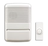Heath Zenith SL-6141-B Wireless Plug-In Door Chime Kit, White