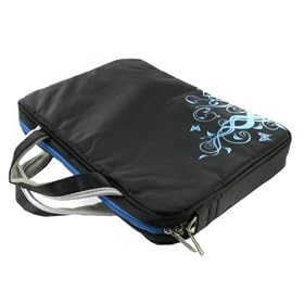 Samsung NC10-14GB 10.2-Inch Netbook Carrying Case - Spring Butterfly Series - Black / Blue