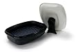 Microhearth Grill Pan for Microwave Cooking, Black
