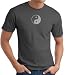 YIN YANG Yoga Martial Arts Meditation Adult T-shirt Tee Shirt - Charcoal