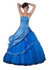 Strapless Sleeveless Lace-Up Mesh Silk/Taffeta Evening Dress 