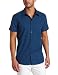 Kenneth Cole Men's Tonal Mini Check Shirt, Atlantis Combo, X-Large