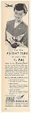 1953 PAL Philippine Airlines Stewardess Orient Star Print Ad