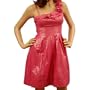 New Sexy Unique Rose Formal Cocktail Party Mini Dress (Medium, Pink)