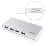 Inateck USB3.0 高速ハブ 4ポート ケーブル収納型 ポータブルバスパワー USB1.1/2.0互換 Windows XP/Vista/7/8; Mac OS対応