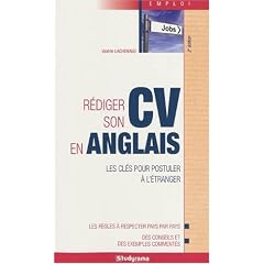 R�diger son cv en anglais
