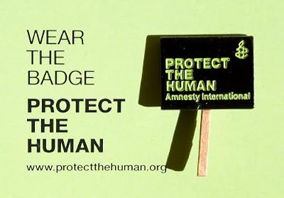 Protect the Human Pin - Green