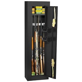 HOMAK HS30103605 6-Gun Security Cabinet, Gloss Black by Homak