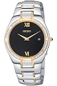 Seiko Men's Diamond Dress Two-Tone Watch #SKP338