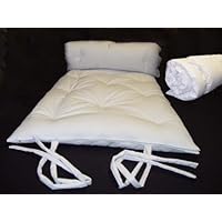 Brand New White Traditional Japanese Floor Futon Mattresses, Foldable Cushion Mats, Yoga, Meditaion.