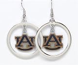 Auburn Tigers - NCAA Floating Logo Hoop Earrings