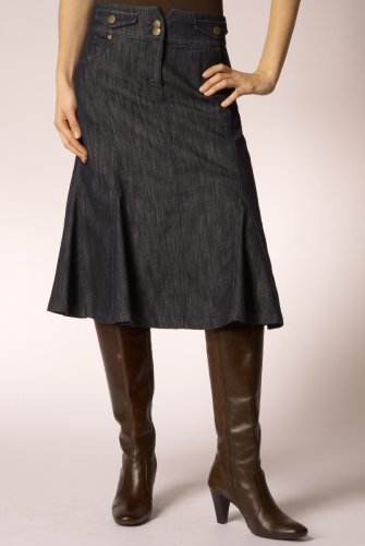 Per Una Notch Top Knee Length Skirt clothing