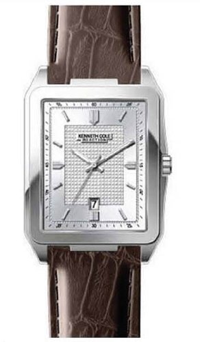 Kenneth Cole New York Leather Collection Silver Dial Men’s watch #KC1483