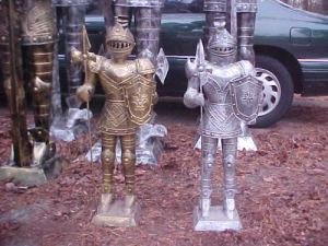 2 Foot Suit of Armor Medieval Knight Statue