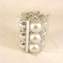 Christbaumkugel 12er Pack 5cm silber