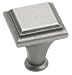 Amerock BP26131-WN Manor Knob 1-Inch Diameter, Weathered Nickel