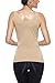 KHAYA Shapewear Camisole for Women Tummy Control Tank Top Sexy Open Bust Slim Bodysuit Body Shaper Nude