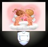 Baby Angels Kiss Decorative Night Light