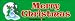 Merry Christmas - Christmas Bumper Stickers (Large 14x4 inches)