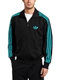 adidas Men's Adi Firebird Track Top, black/aero reef, Large
