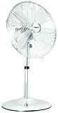 Produkt-Bild: Design Standventilator chrom-optik (drehend, 25cm Durchmesser, sicherer Standfuss, leiser L&uuml;fter)