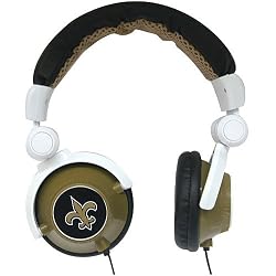 iHip NFL New Orleans Saints DJ Style Headphones Ipod, iPhone And MP3 Players