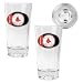 Boston Red Sox MLB 2pc Pint Ale Glass Set with Baseball Bottom - Oval Logo