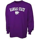 Kansas State Wildcats Purple Arch Logo Long Sleeve T-shirt