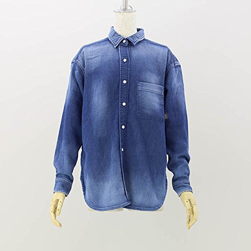 (ヤヌーク) YANUK オーバーサイズシャツ デニット [57163104] BLU S