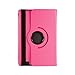 GMYLE(R) Hot Pink 360 Degree Rotating PU leather Folio Stand Case Cover for Nook HD+ Plus 9 inches Barnes & Noble e-book Reader Tablet (Multi Angle- Vertical/Horizontal and Wake up Sleep Function)