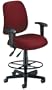 Wine OFM Posture Task Chair with Arms Drafting Kit