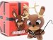 Kidrobot Christmas 2008 Dunny - Chuckboy Naughty Reindeer