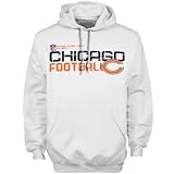 Mens Chicago Bears White Sideline Tacon Hooded Sweatshirt - S