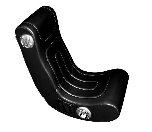 Techtraining Mchairkids Fauteuil musicale avec Enceinte 2.0 5 W Jack Noir