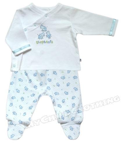 Buy Blue Elephant Footed Pant and Top Set