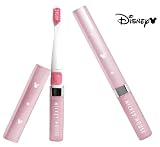 売れ筋 Disney/ディズニー ミッキー 柄 電動 歯ブラシ　ピンク 抗菌 音波 振動式 毎分 23000 ストローク コスメ感覚 替えブラシ...