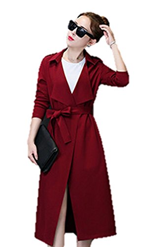 【SEBLES】大人っぽいカラーで落ち着いた雰囲気のガウン風コート 羽織るだけでオシャレに