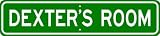 DEXTER ROOM SIGN - Personalized Gift Boy or Girl, Aluminum