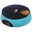 QPet 6-Meal Timed automatic Pet Feeder with Message Recorder & LCD Display and NEW Cover Lock - AF-108 by Qpets (LAVA Electronics Inc)