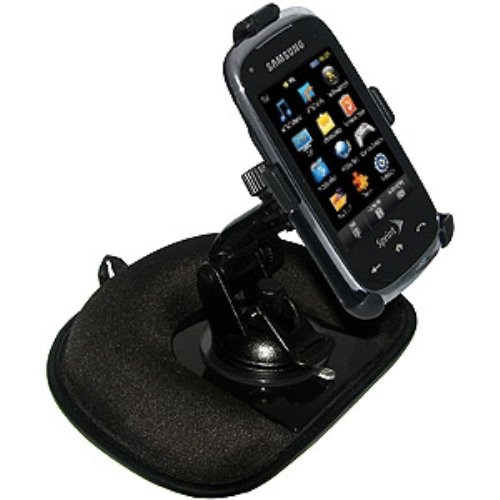 Amzer Weighted Friction Beanbag Dash Mount for Samsung Instinct HD SPH-M850 (Black)