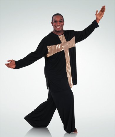 Body Wrappers B622 Boys Praise Dance Cross Components Pullover