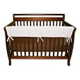 Trend-Lab Crib Wrap Rail Guard for Long Rail, White Fleece