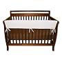 Trend-Lab Crib Wrap Rail Guard for Long Rail, White Fleece