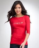 bebe Logo Boatneck Top CRIMSON (S) 41 6%2BtMtovL. SL160 bebe Logo Boatneck Top CRIMSON (S)