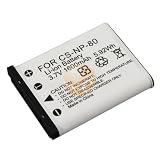 Buy 2 PACK Casio NP-80 NP80 Replacement Battery for Casio Exilim EX-S7 EX-Z35 Exilim Card EX-G1 EX-S5... by eforcity