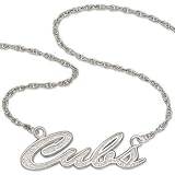 Chicago Cubs Stainless Steel Script Necklace