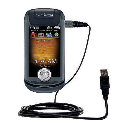 Classic Straight USB Cable for the Motorola Blaze ZN4 with Power Hot Sync and Charge capabilities - uses Gomadic TipExchange Technology